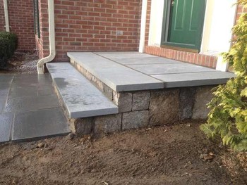 Steps completed by BMF Masonry in Bergen County