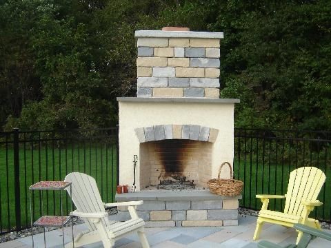 Outdoor Fireplace in Saddle Brook, NJ (1)