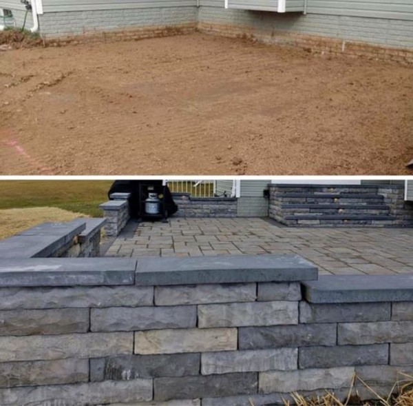 Before & After Patio Installation in Fairlawn, NJ (1)
