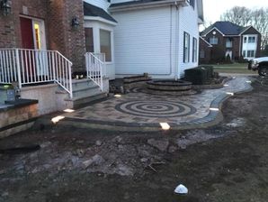 Patio Installation with Firepit in Saddle Brook, NJ (1)