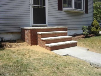 Steps completed by BMF Masonry in Bergen County