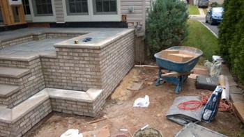 Brick Pavers for a New Patio in Saddle Brook, NJ